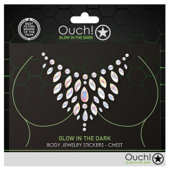 Ouch! Glow Stickers Strass Décolleté Phosphorescents Glow Chest